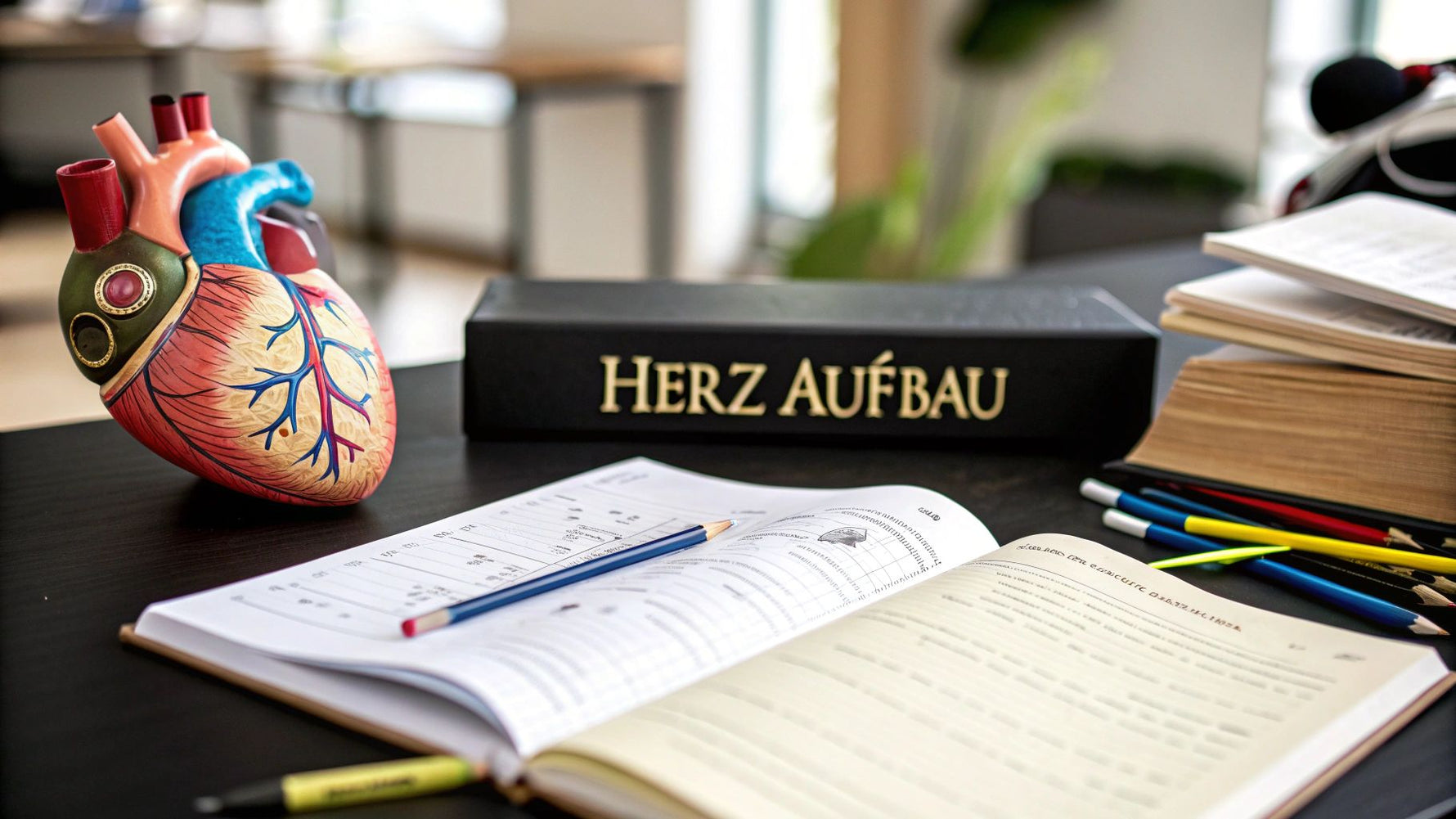 Arbeitsblatt Herz Aufbau schnell und einfach erklärt