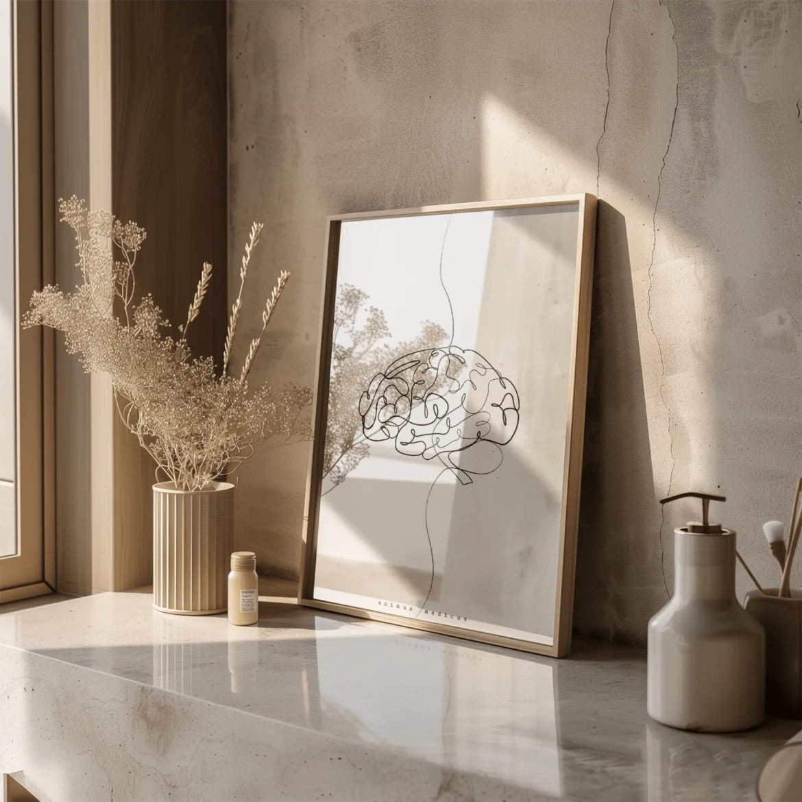 Gehirn Anatomie Minimalist - Animus Medicus GmbH