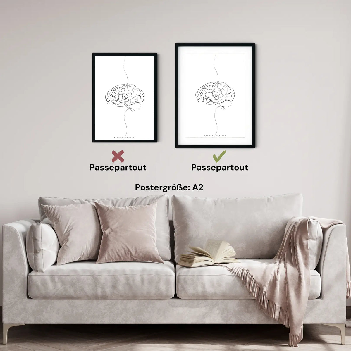 Gehirn Anatomie Minimalist - Animus Medicus GmbH