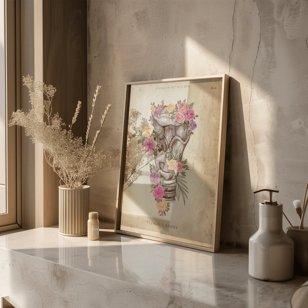 Kehlkopf mit Blumen - Animus Medicus GmbH