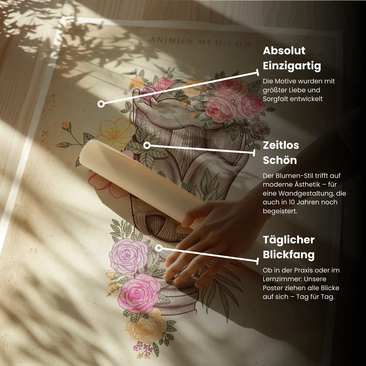 Kehlkopf mit Blumen - Animus Medicus GmbH