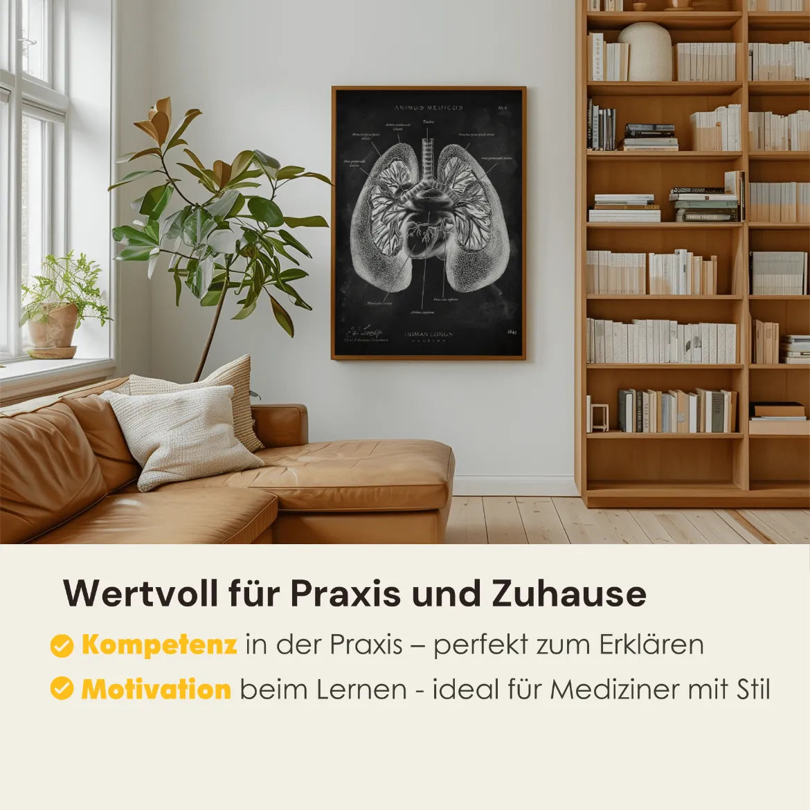 Lungen Anatomie - Chalkboard - Animus Medicus GmbH