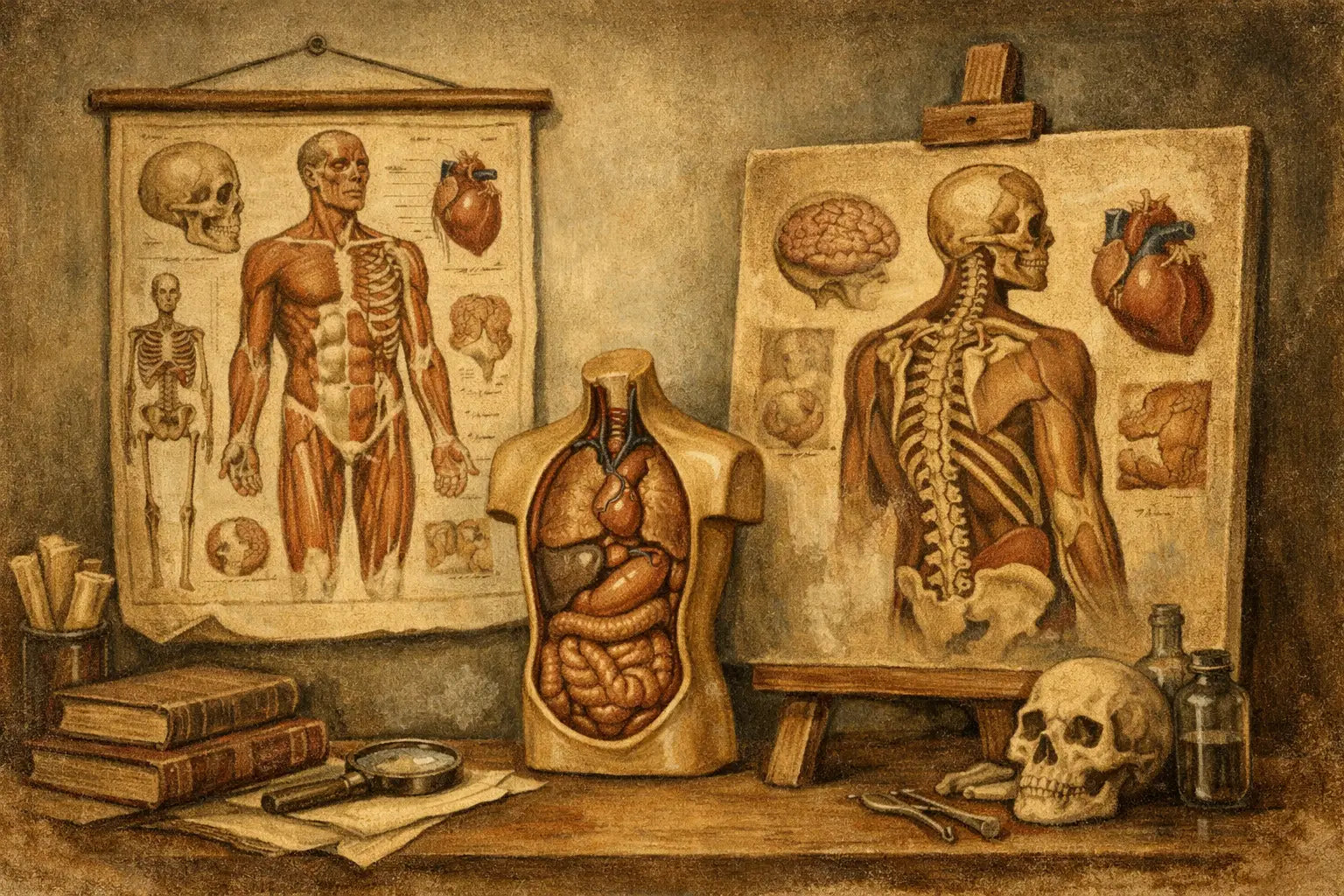 Anatomieposter oder Leinwandbild Medizin?