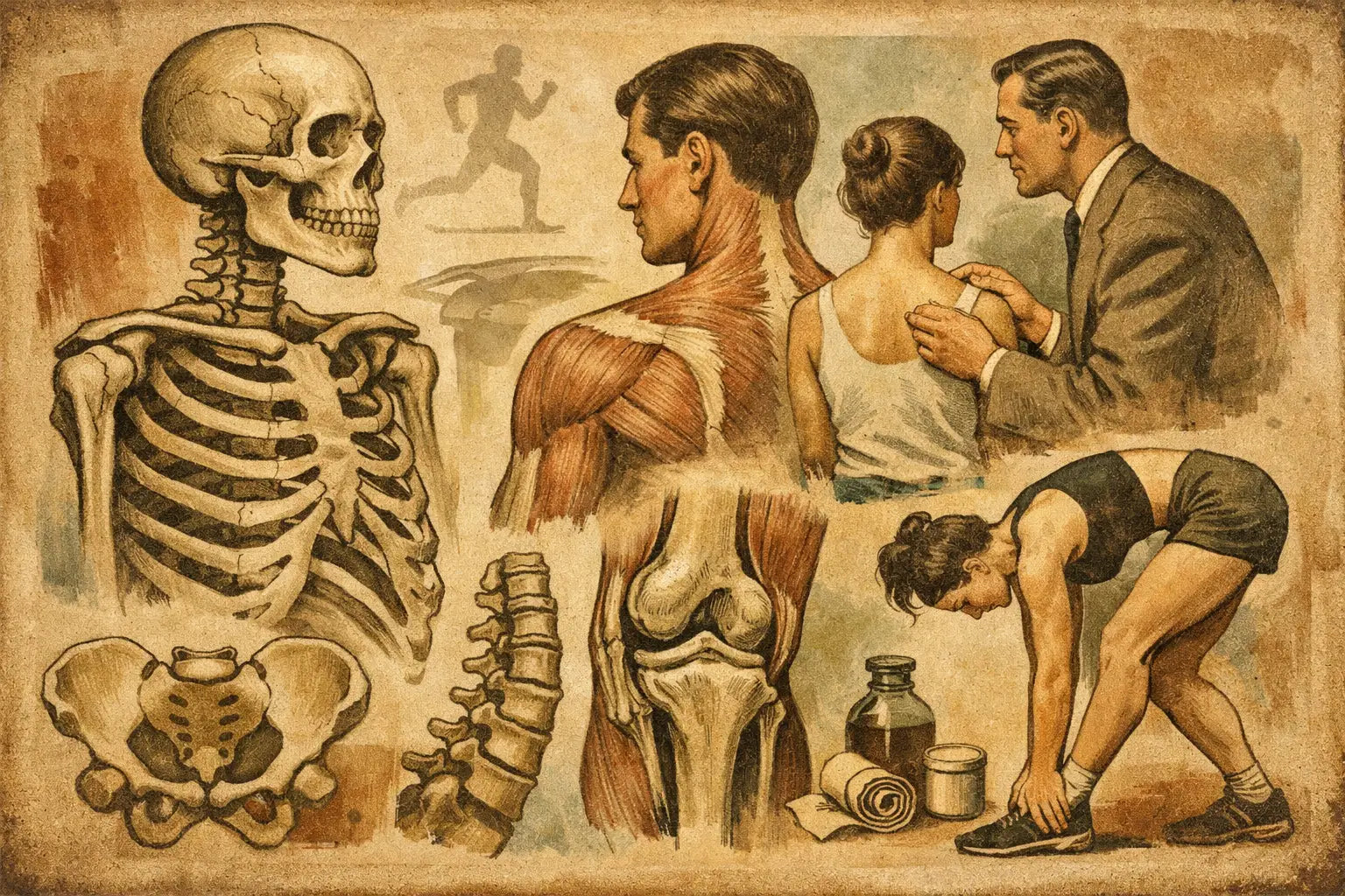 Bewegungsapparat Poster Medizin richtig wählen