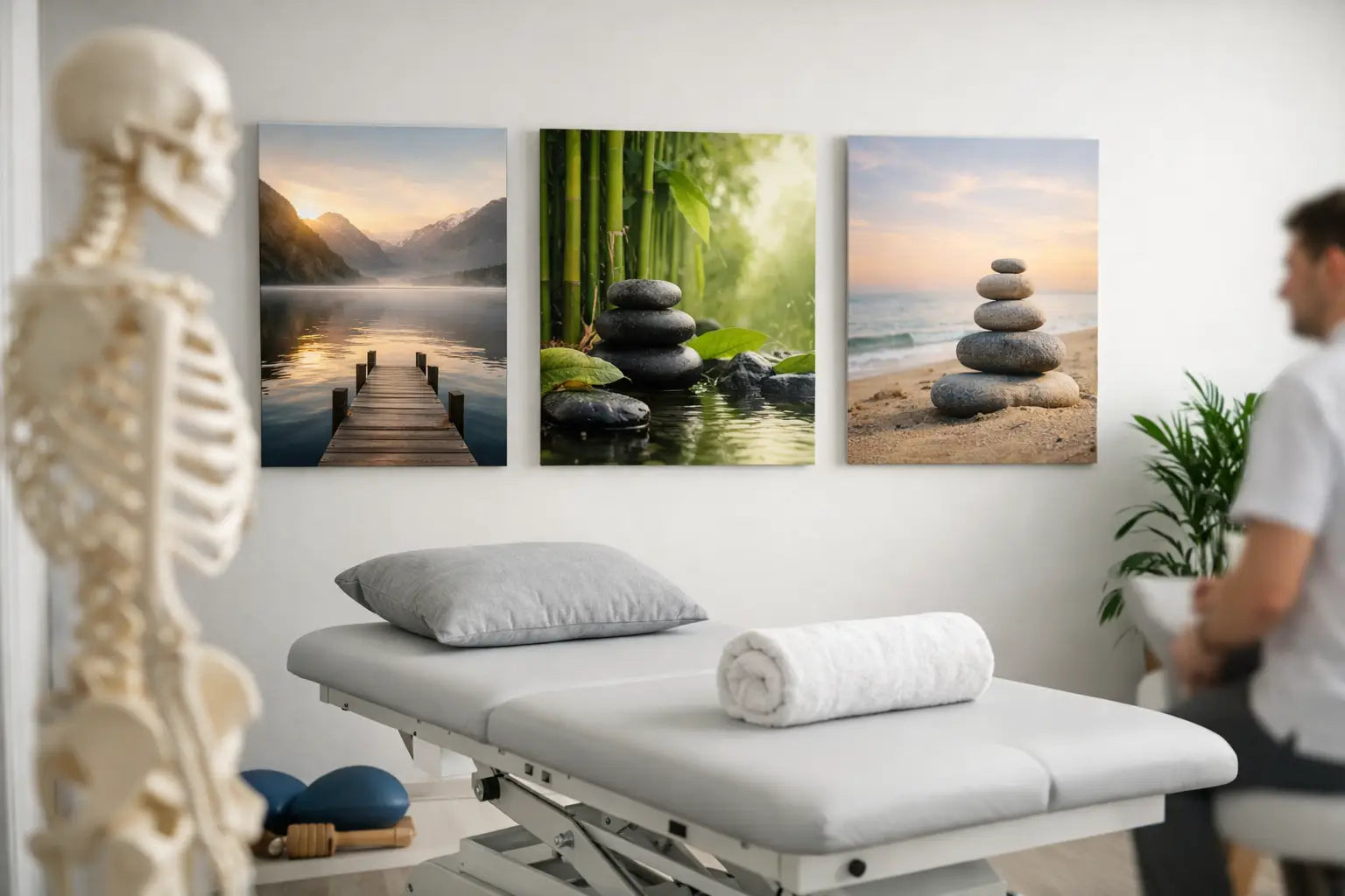 Wandbilder für die Physiotherapie Praxis