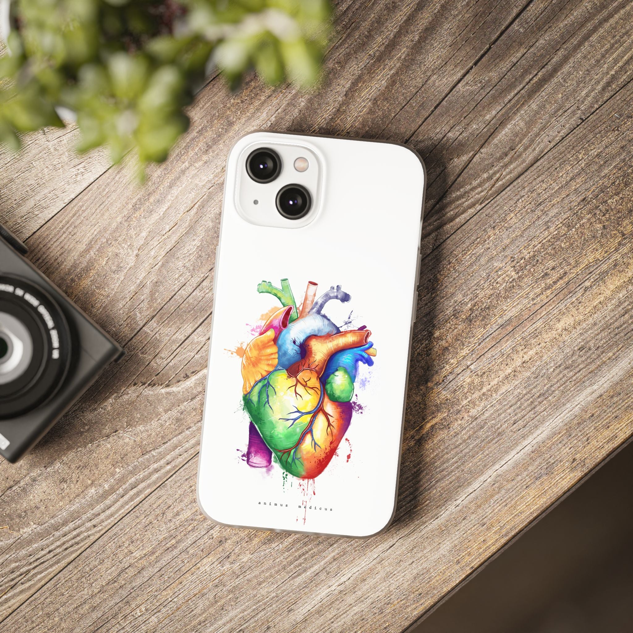 Rainbow heart - phone case