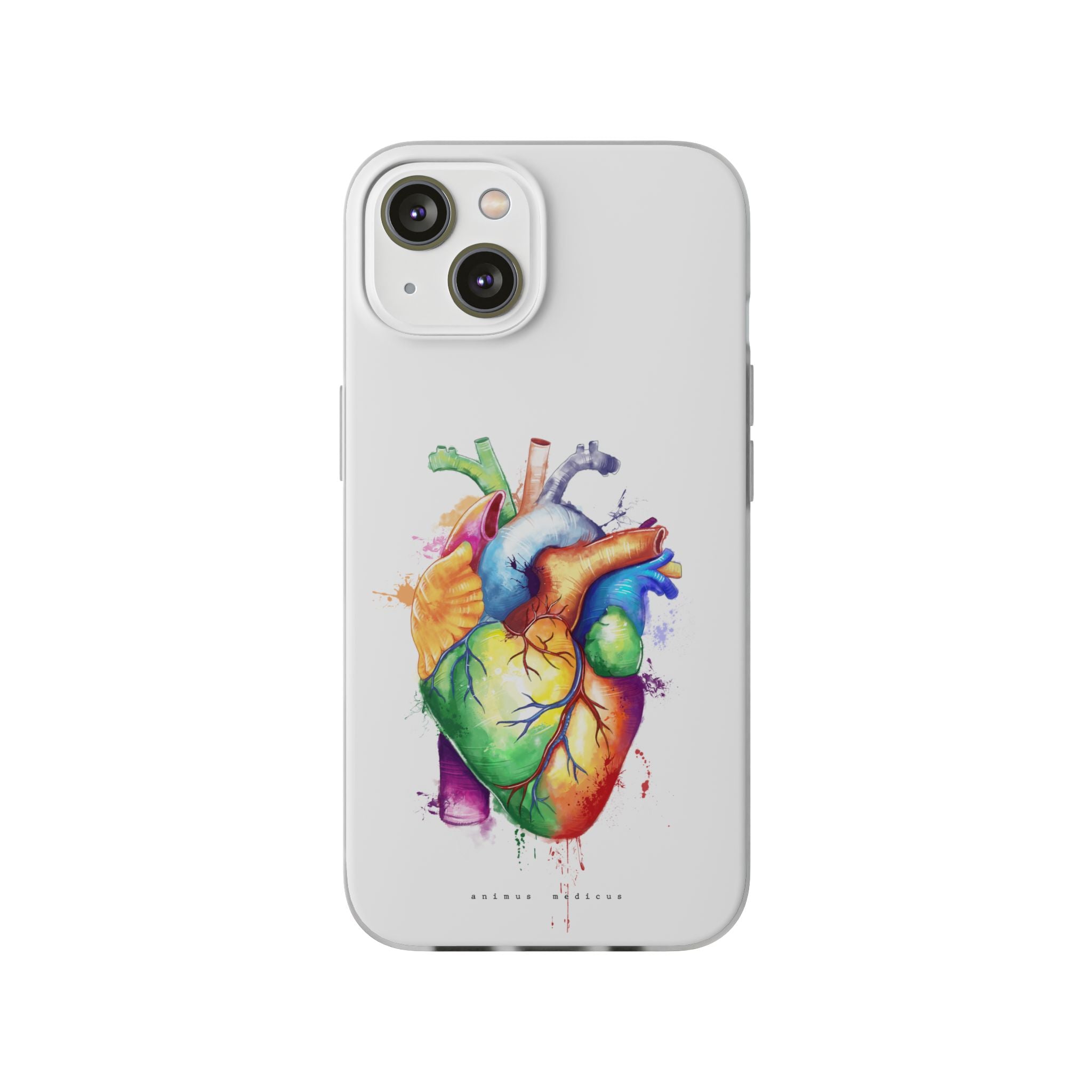 Rainbow heart - phone case