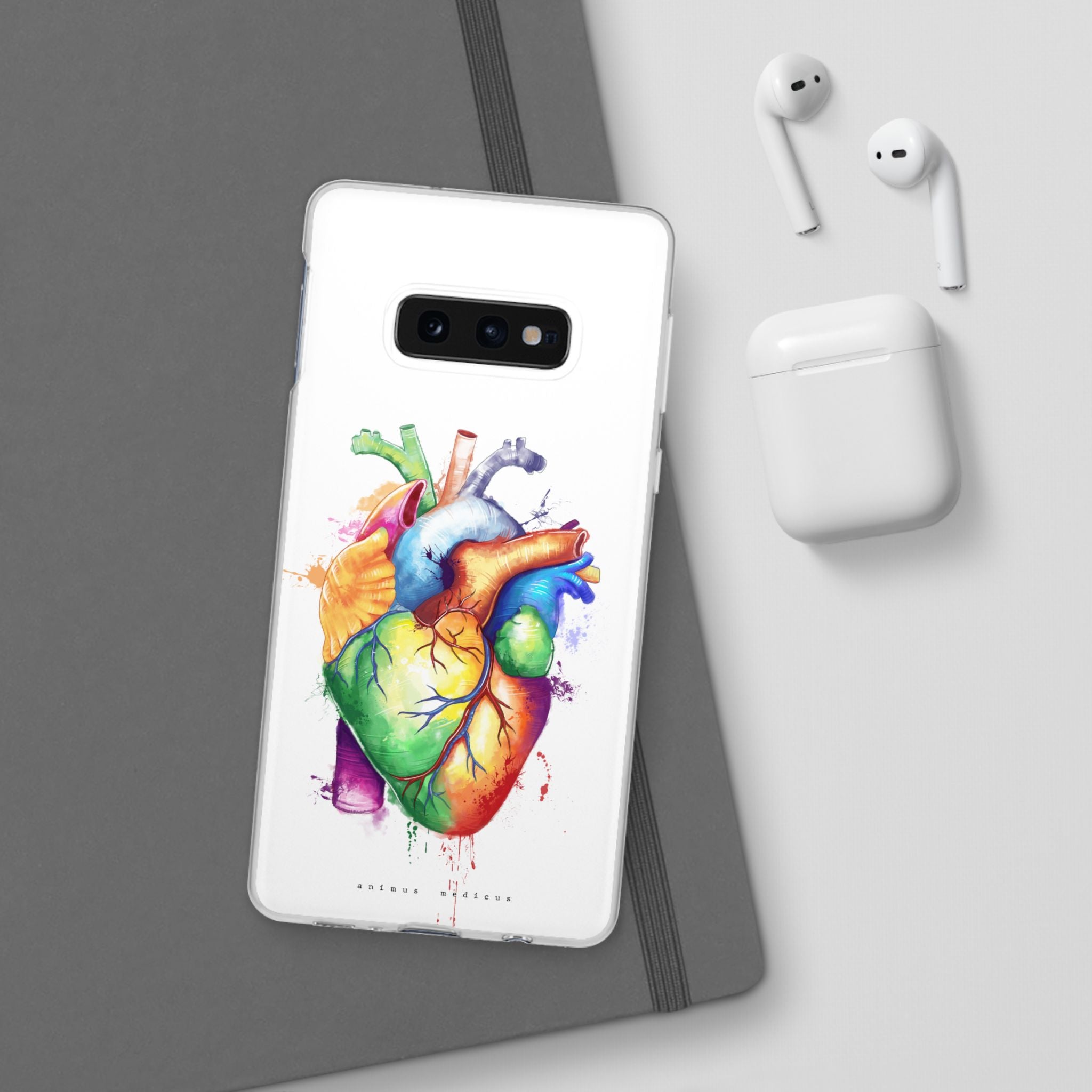 Rainbow heart - phone case