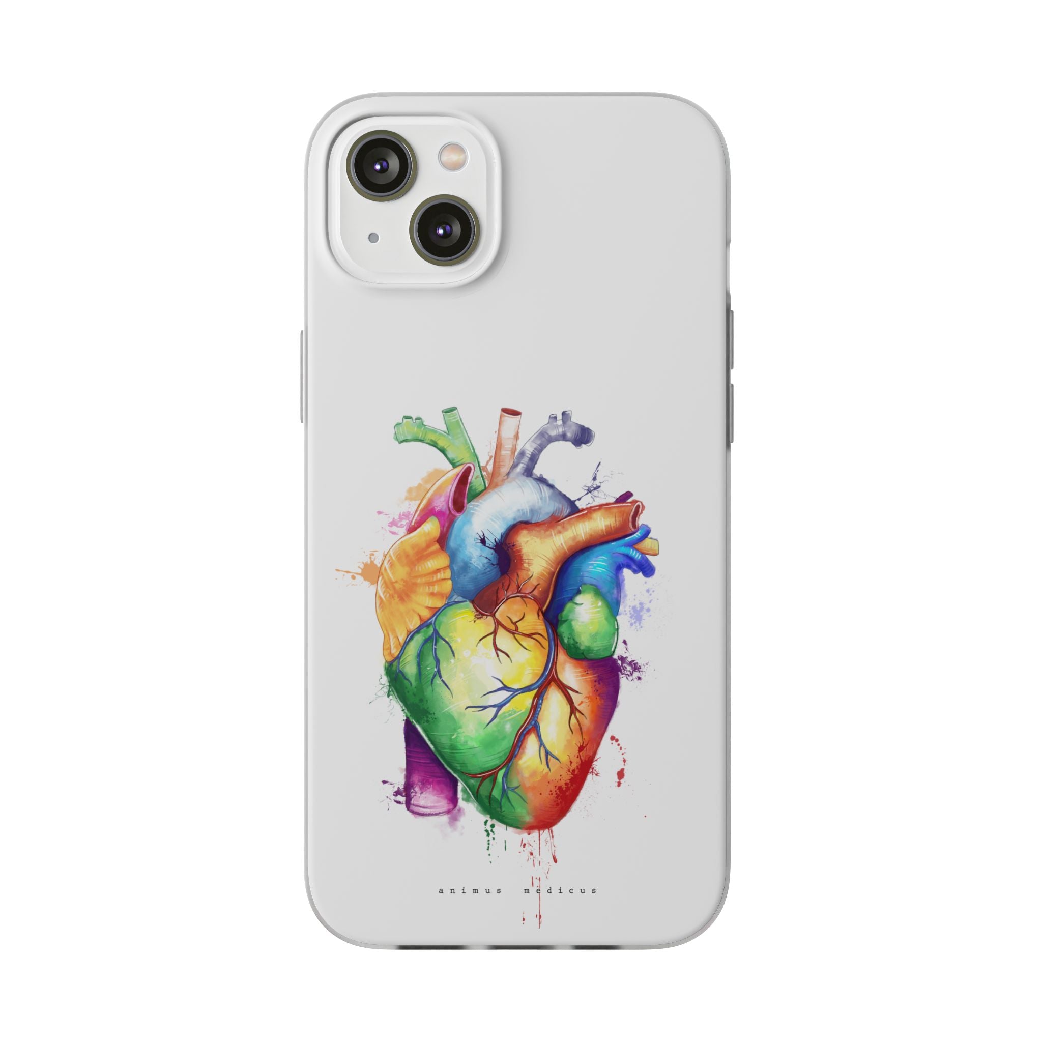 Rainbow heart - phone case