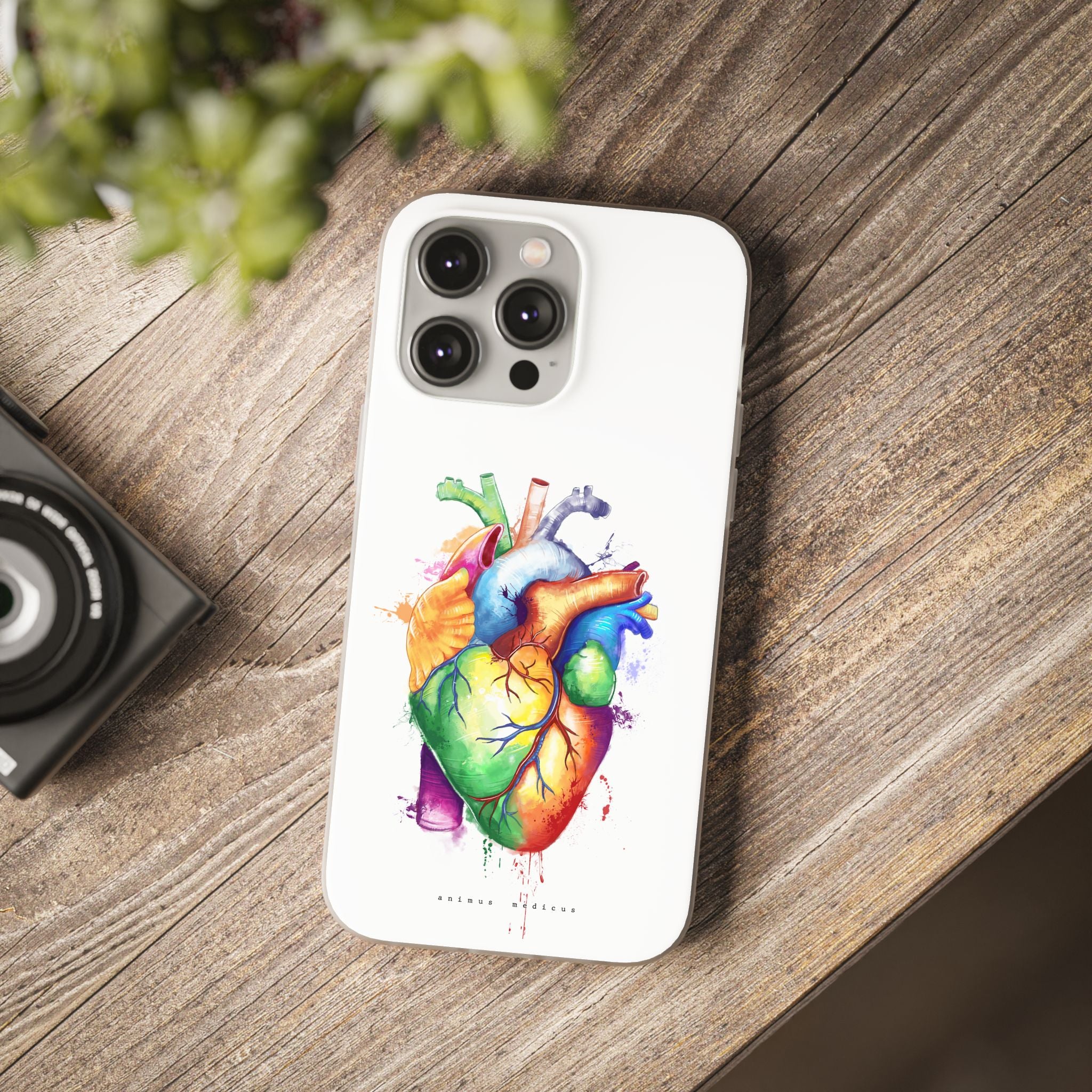 Rainbow heart - phone case