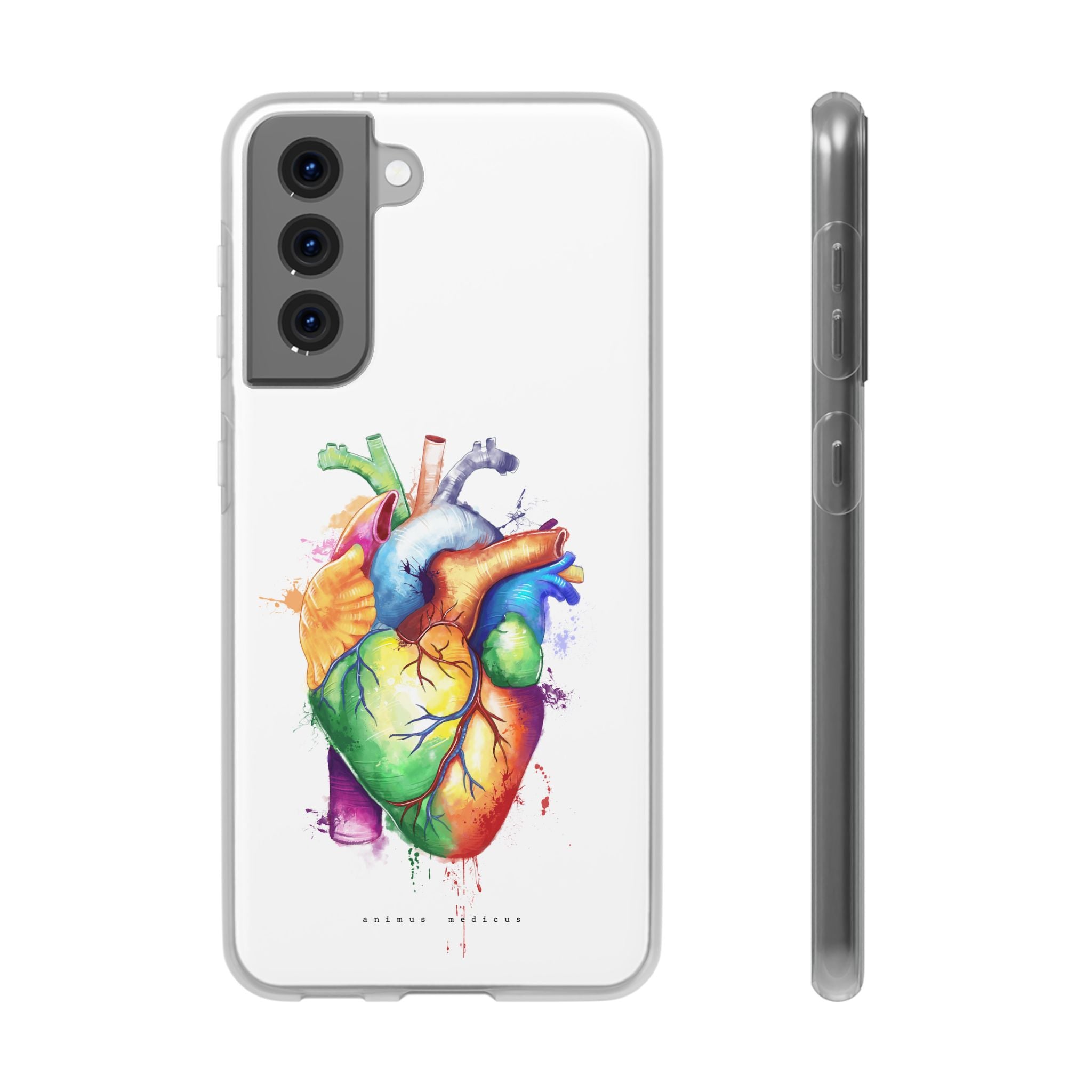 Rainbow heart - phone case