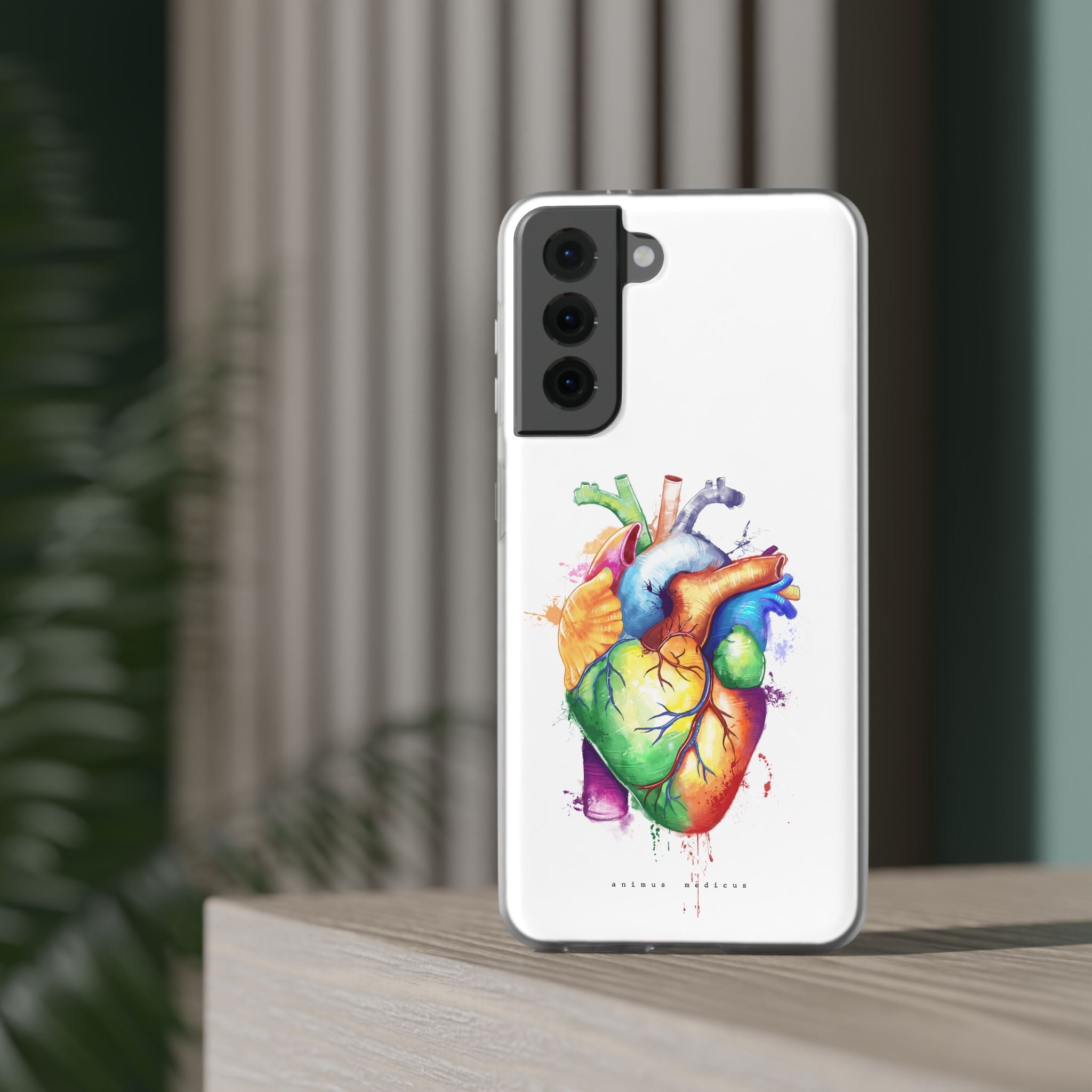 Rainbow heart - phone case