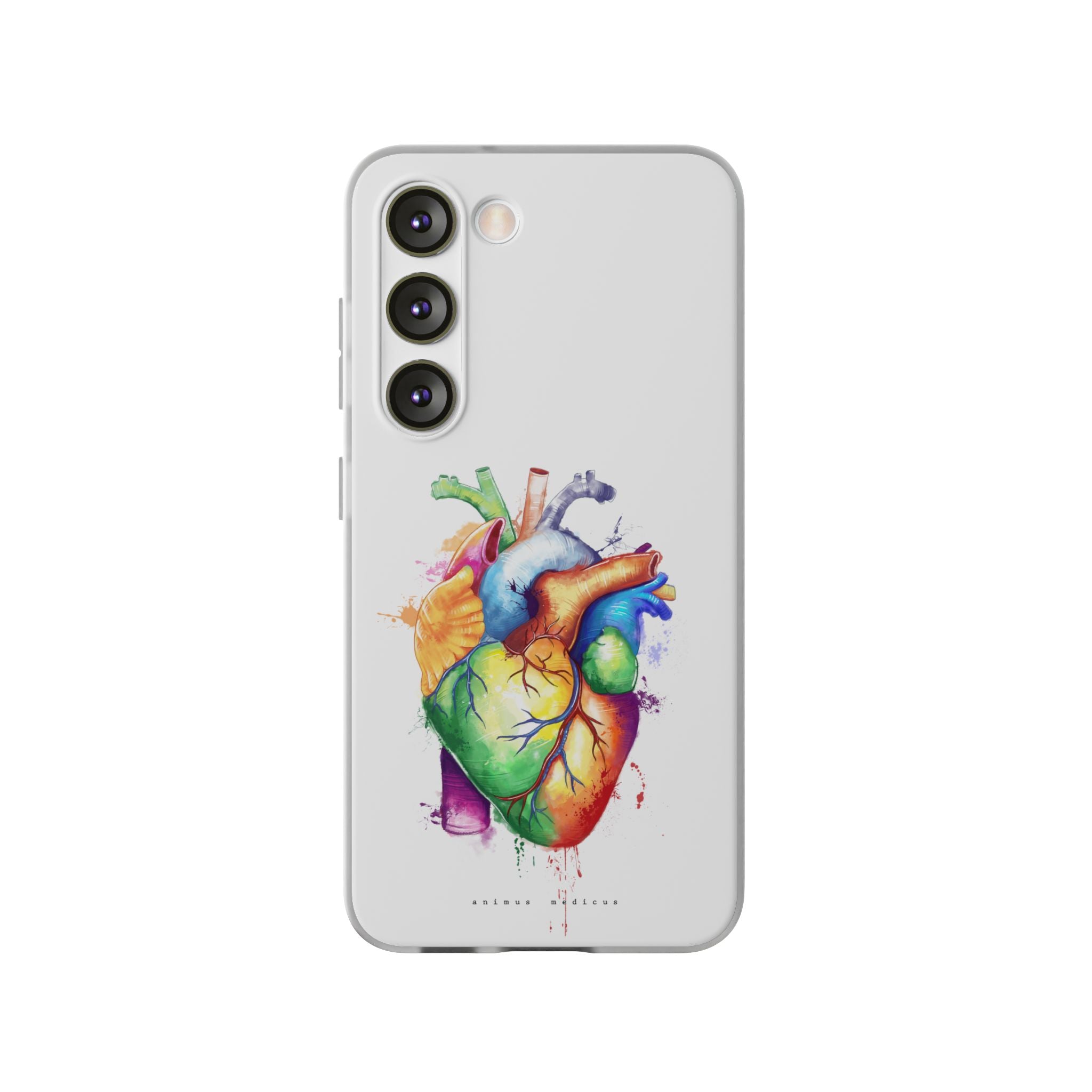 Rainbow heart - phone case