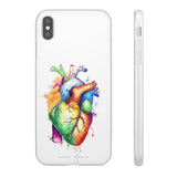 Rainbow heart - phone case