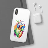 Rainbow heart - phone case