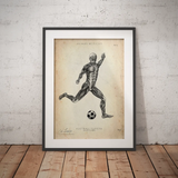 Fußball Anatomie Poster