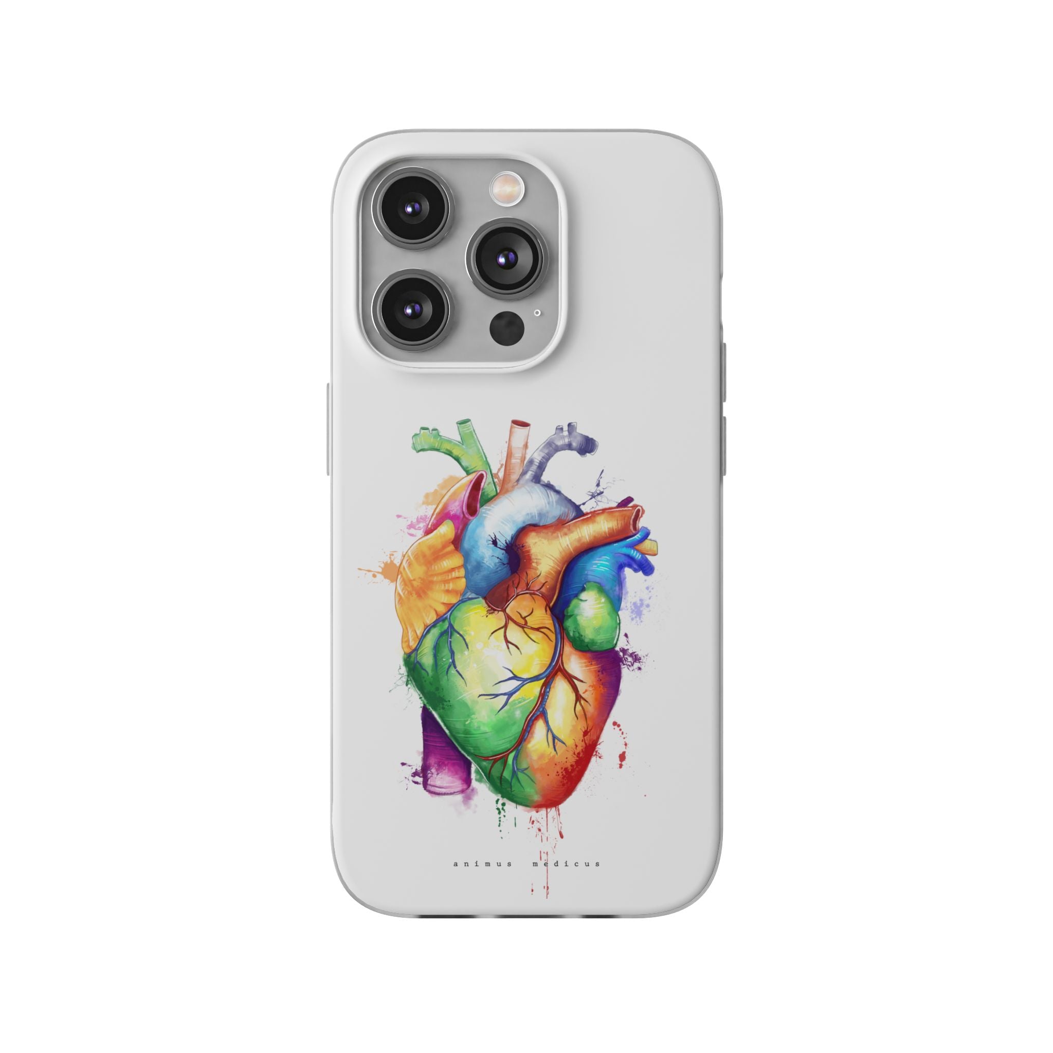 Rainbow heart - phone case