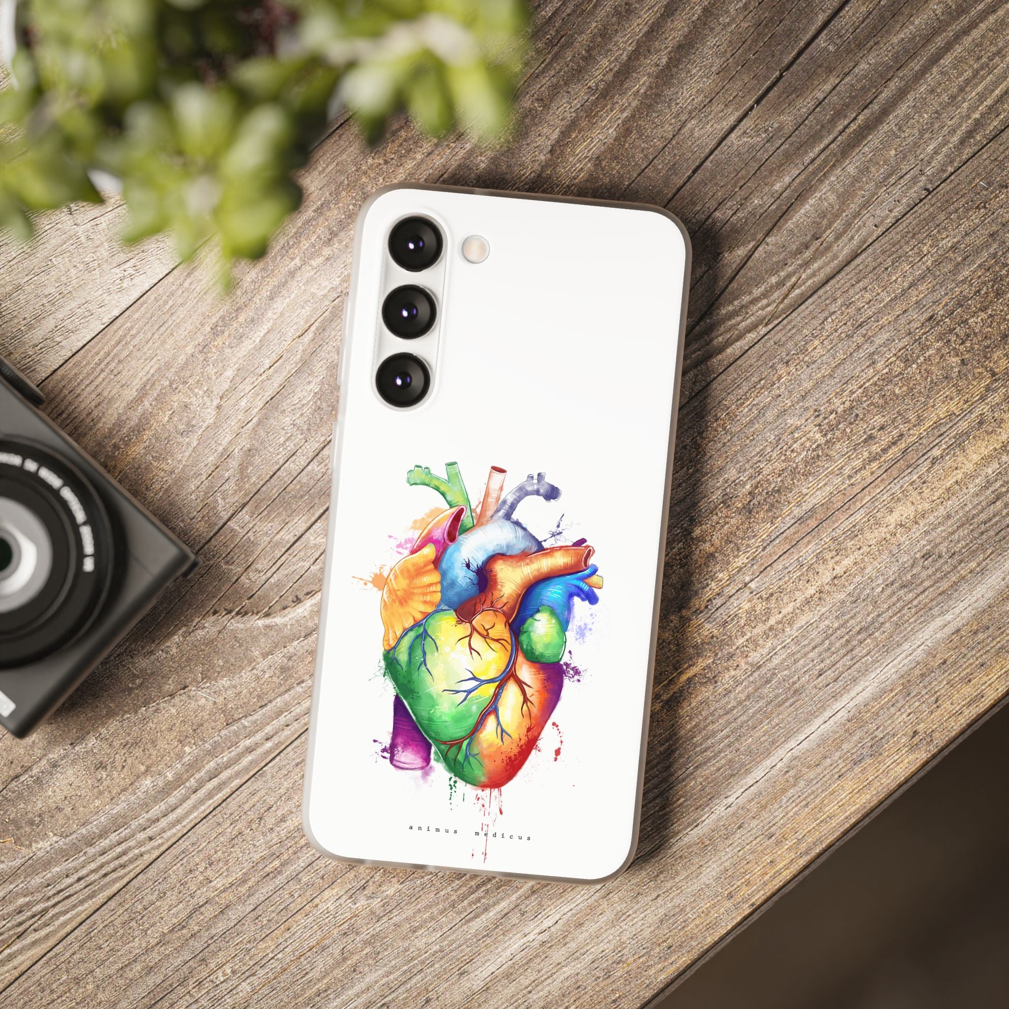 Rainbow heart - phone case