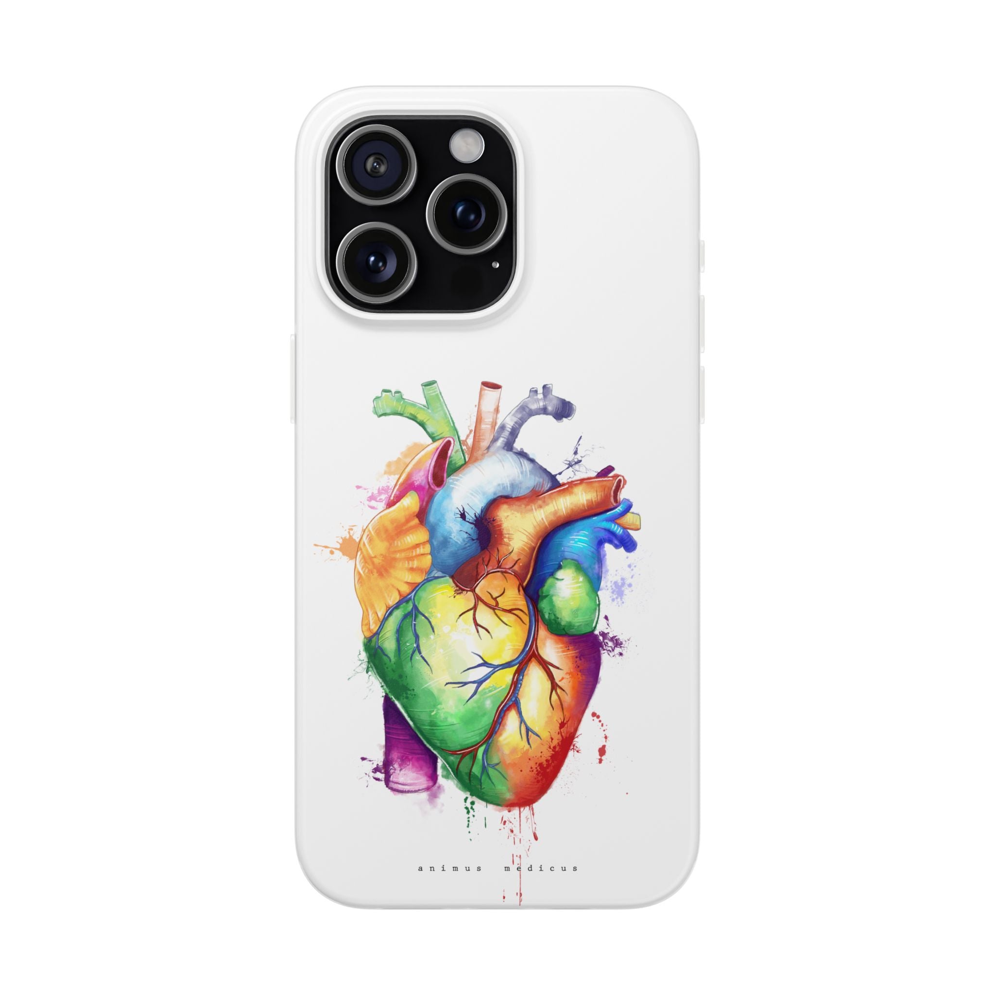 Rainbow heart - phone case