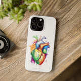 Rainbow heart - phone case