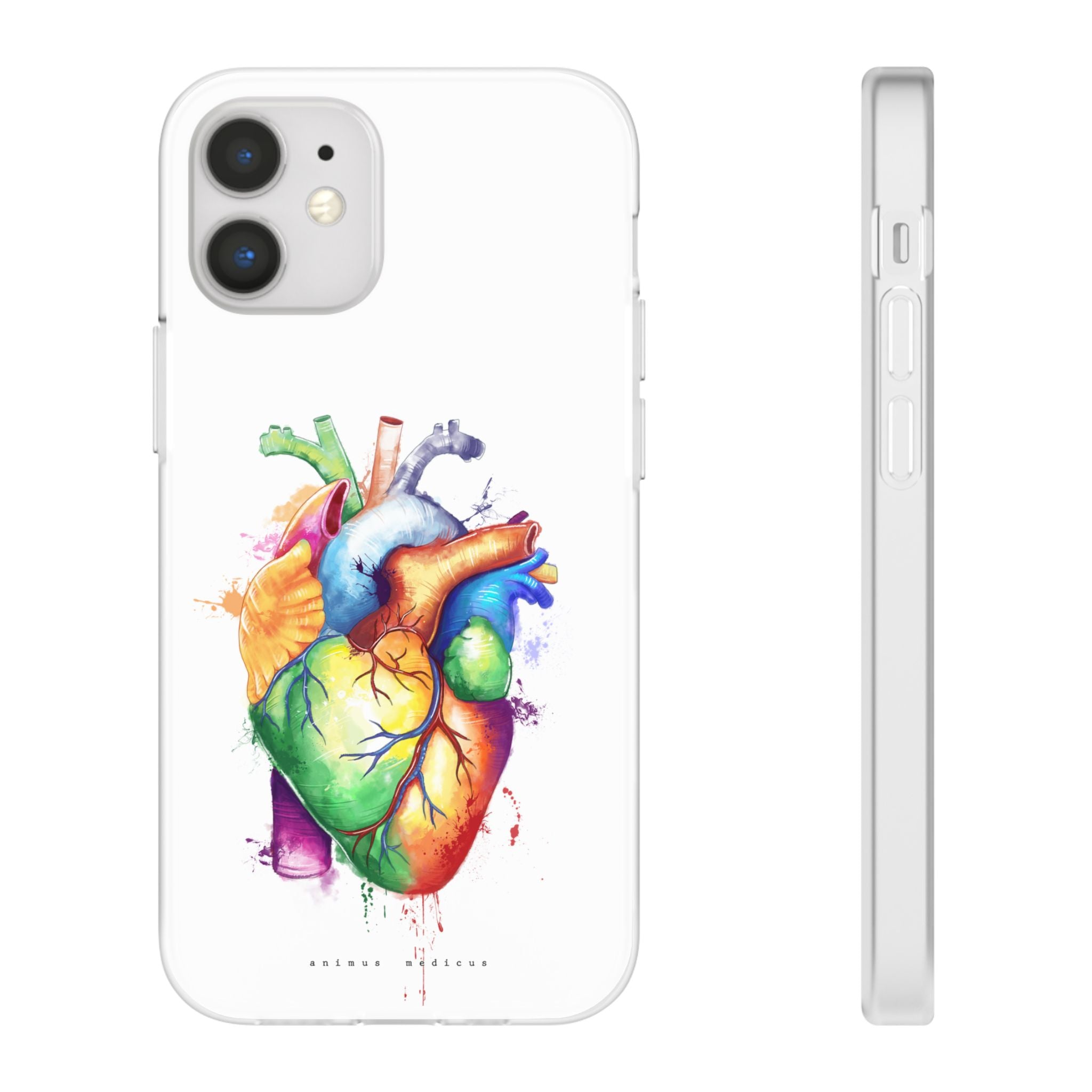 Rainbow heart - phone case