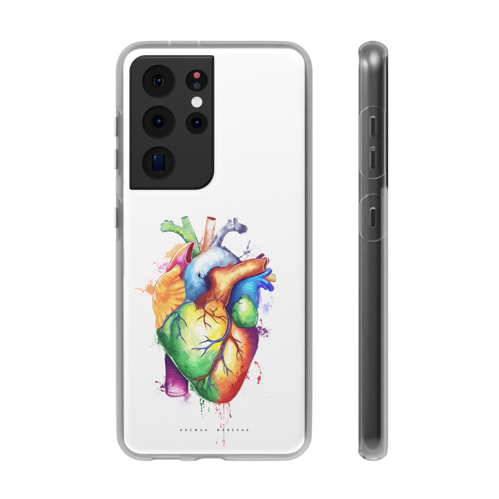 Rainbow heart - phone case