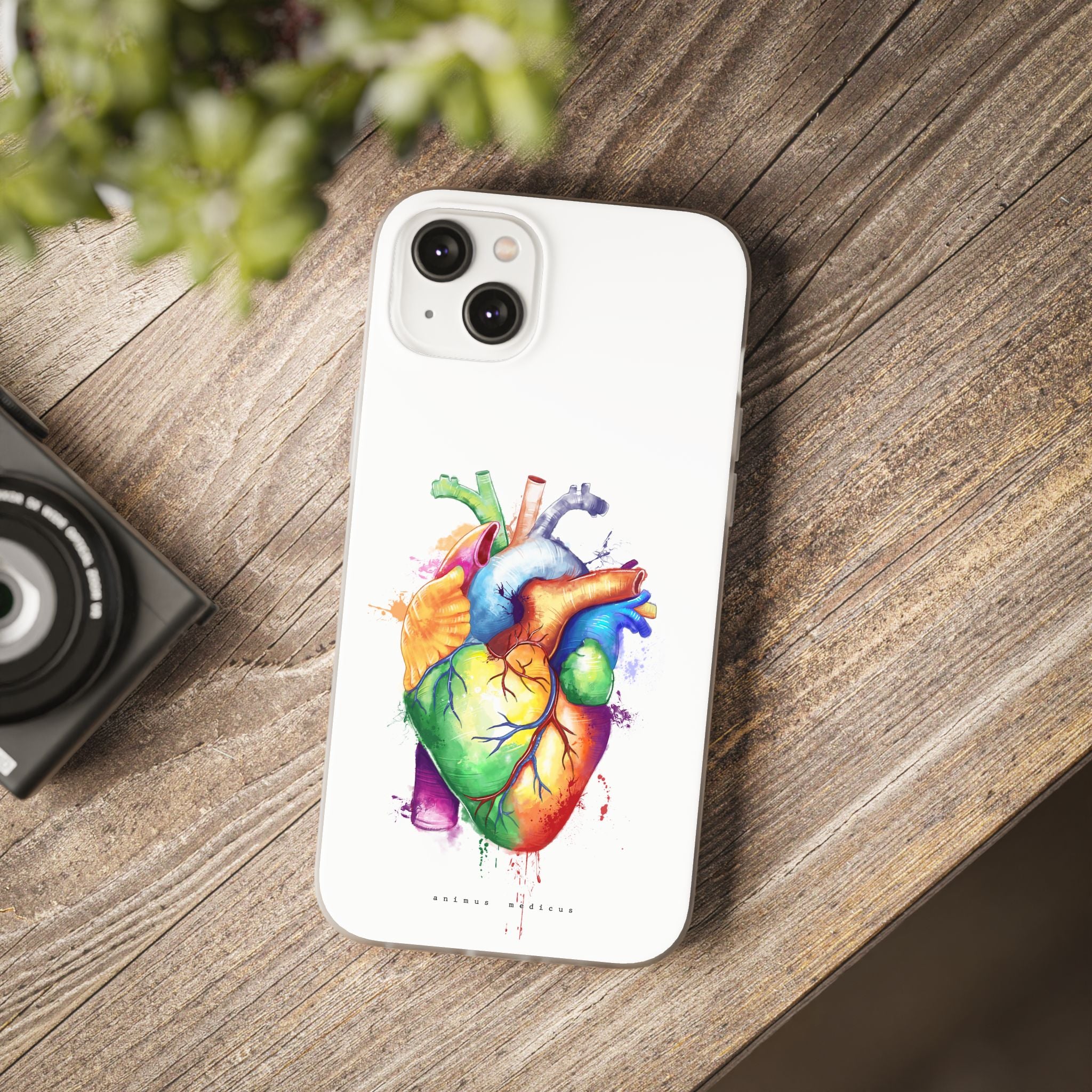 Rainbow heart - phone case