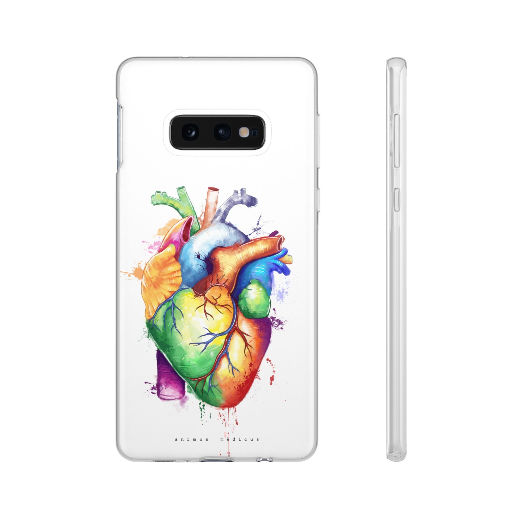 Rainbow heart - phone case