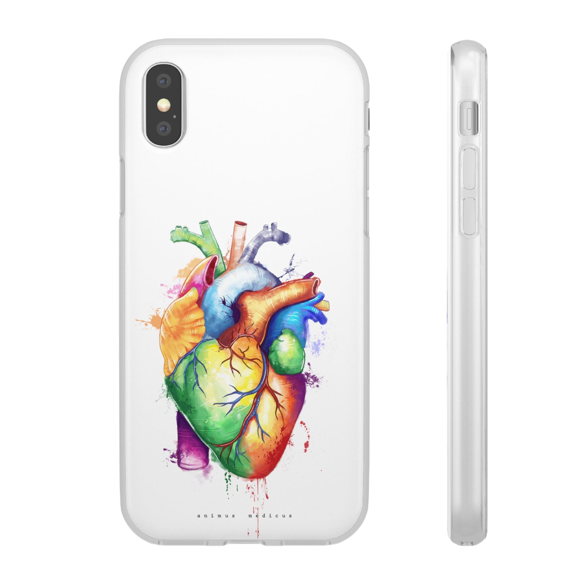 Rainbow heart - phone case