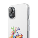 Rainbow heart - phone case