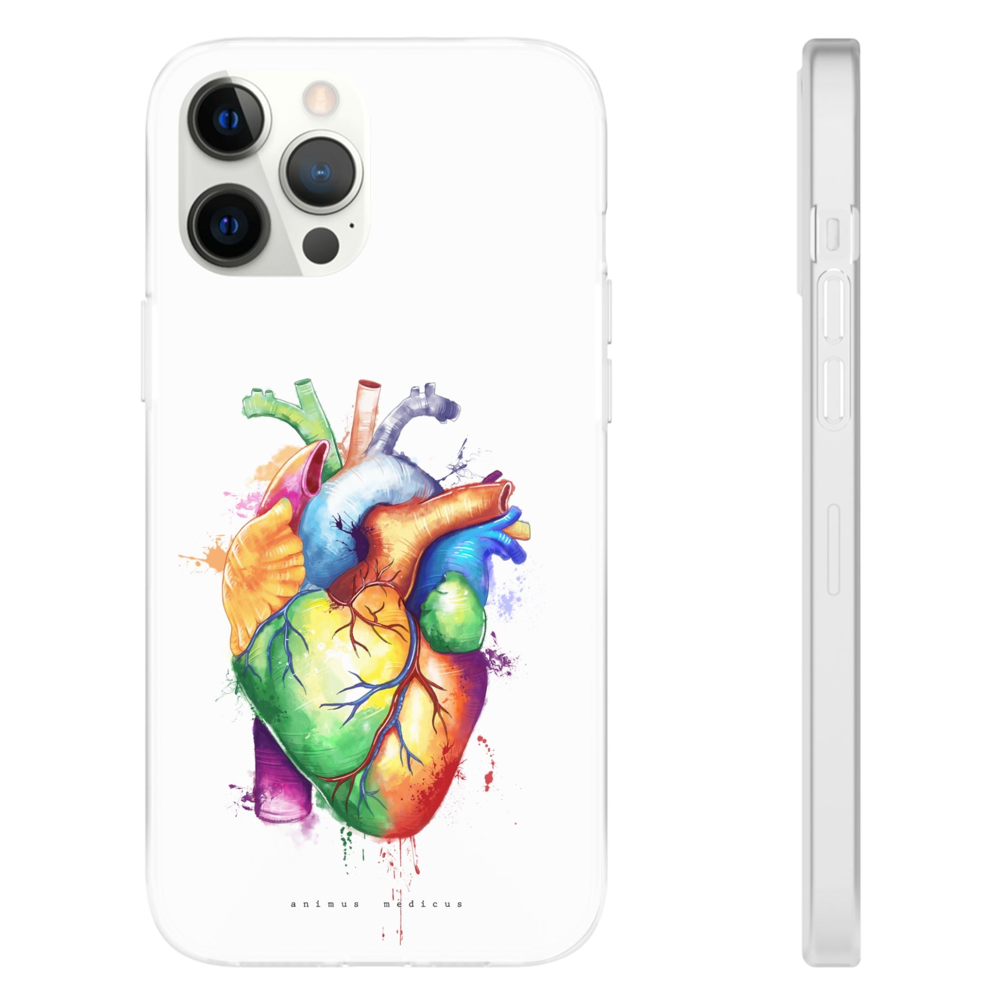 Rainbow heart - phone case