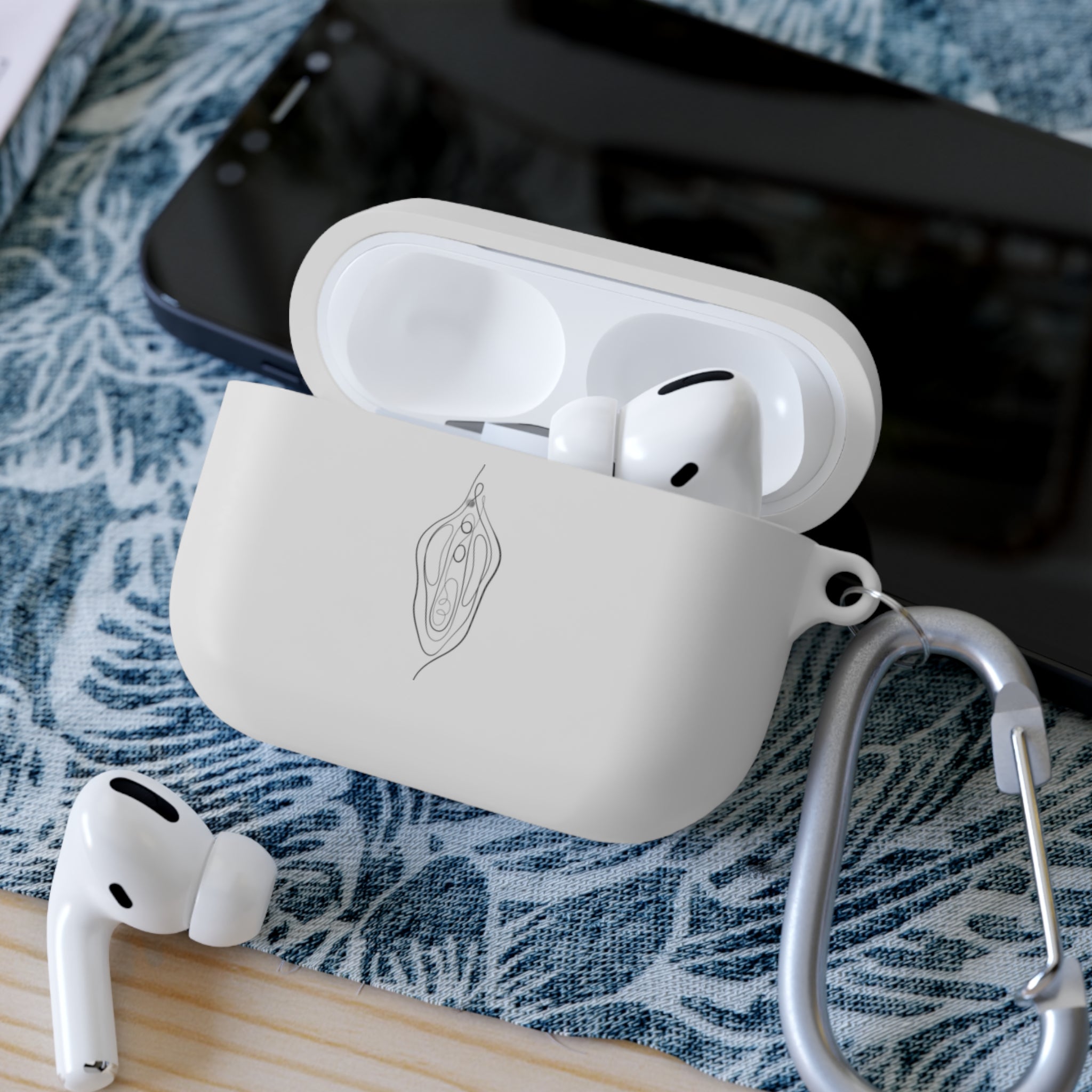 Stylish AirPods Case Cover with Clip