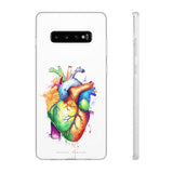 Rainbow heart - phone case