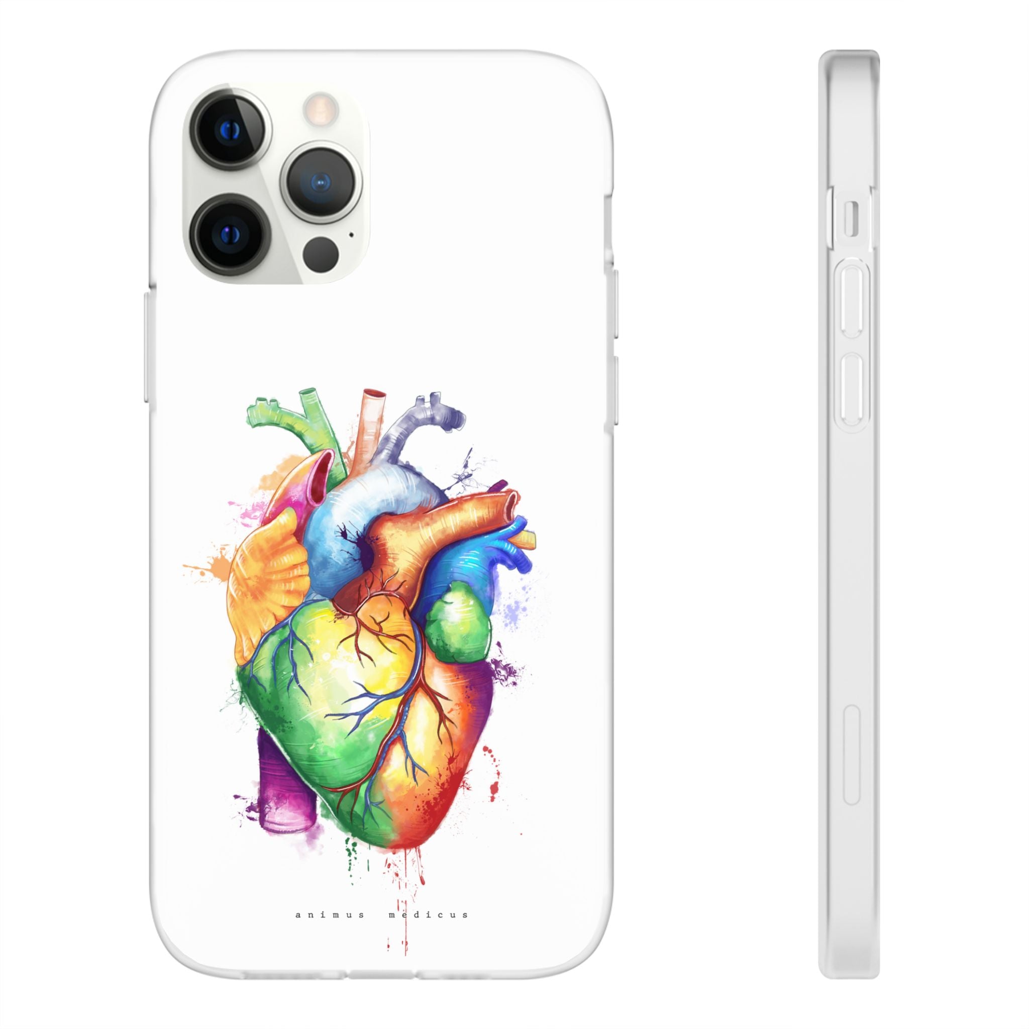 Rainbow heart - phone case