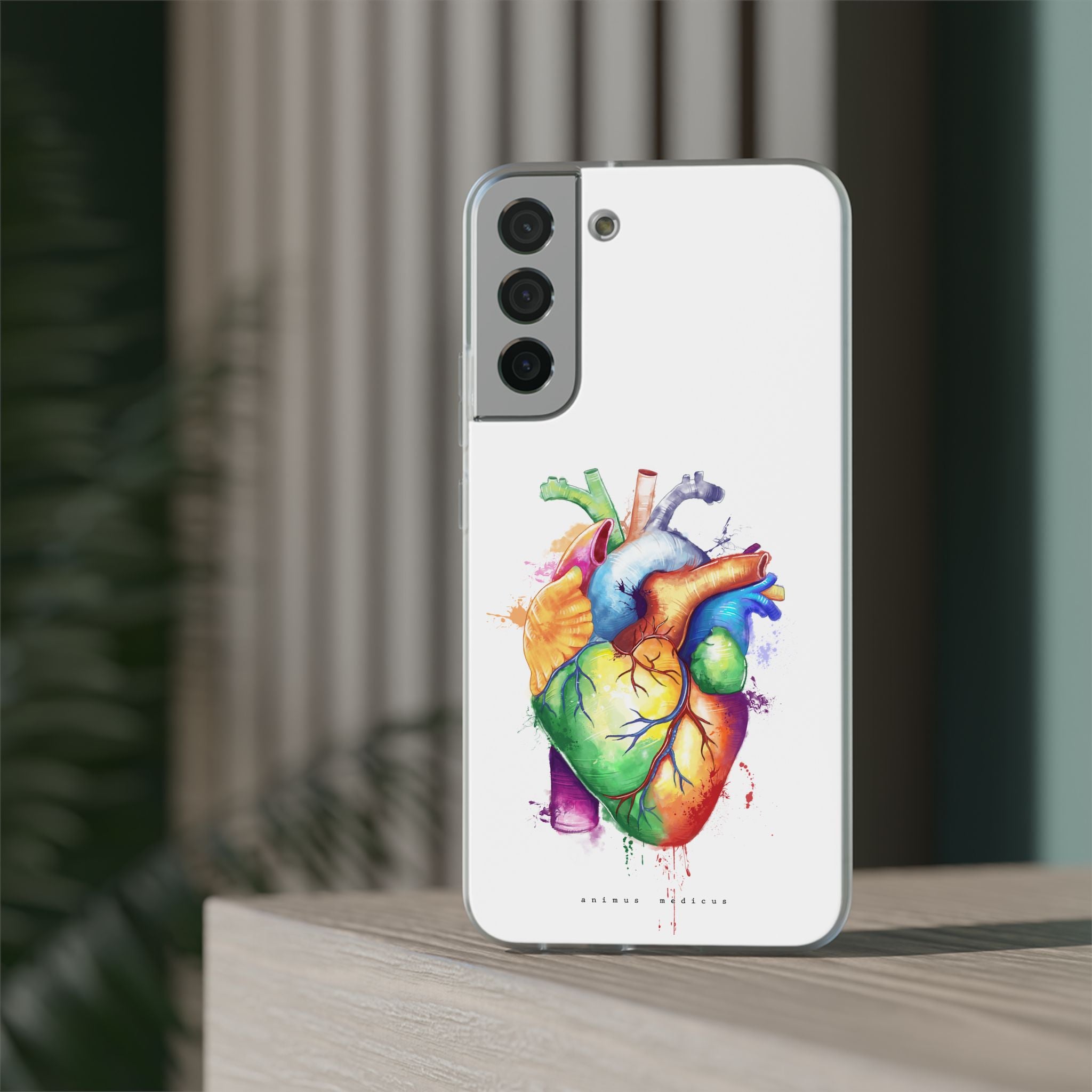 Rainbow heart - phone case