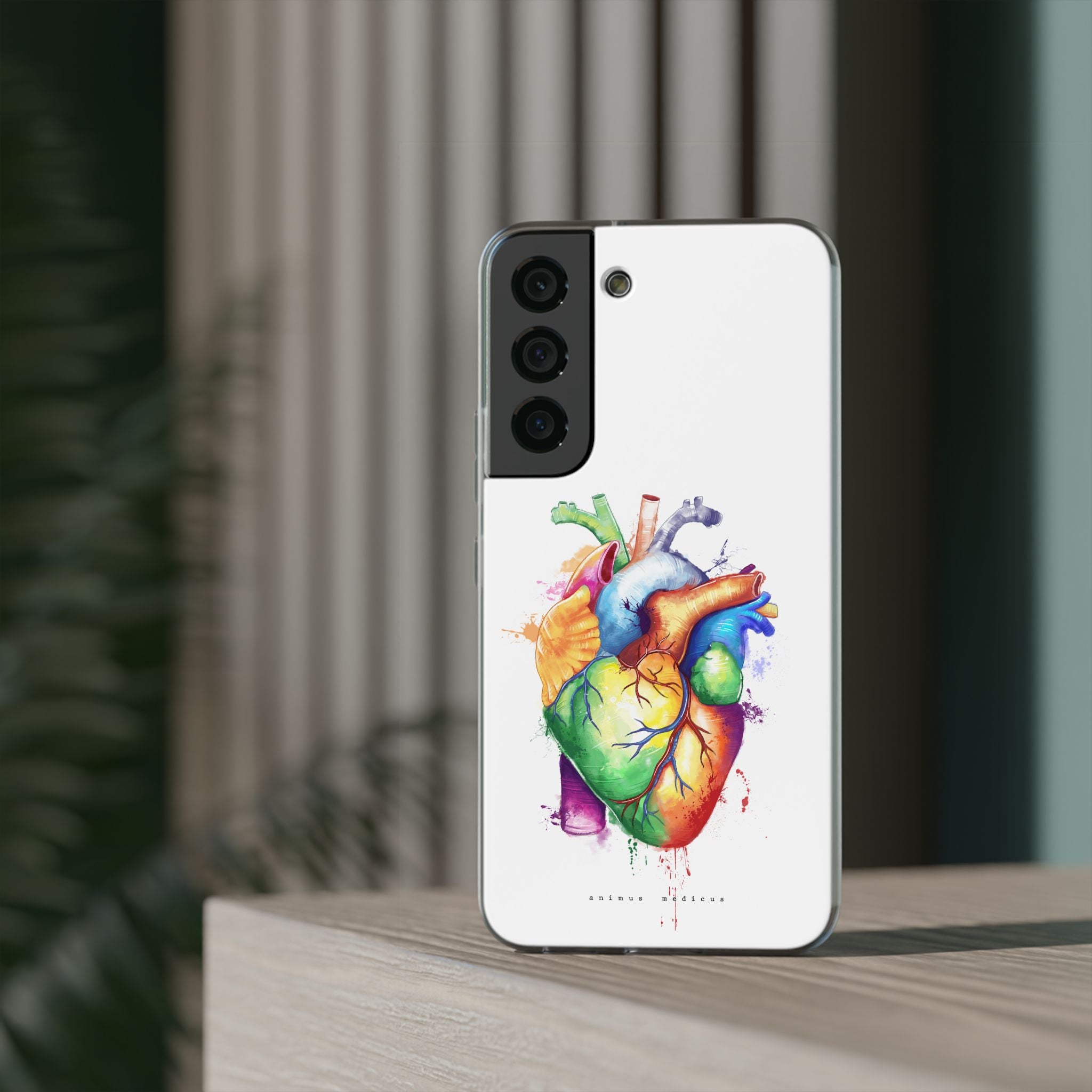 Rainbow heart - phone case