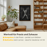 Gewichtheben Anatomie Poster - Chalkboard