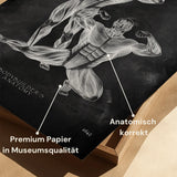 Bodybuilder Anatomie Poster - Chalkboard