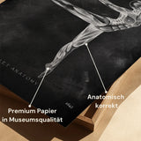 Ballett Anatomie Poster - Chalkboard