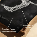 Volleyball Anatomie Poster - Chalkboard