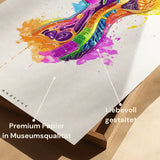 Thorax in Sagittal Section - Rainbow