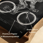 Rennrad Fahrer Anatomie - Chalkboard - Animus Medicus