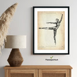 Ballet anatomy poster