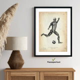 Fußball Anatomie Poster