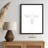 Uterus anatomy minimalist