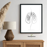 Lungen Anatomie Minimalist