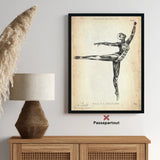 Ballet anatomy poster