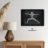 Yoga Anatomie Poster - Chalkboard