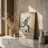 Fußball Anatomie Poster