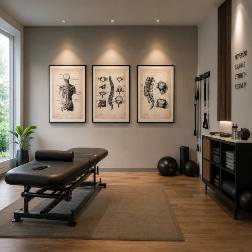 Physiotherapiepraxis Anatomie Poster